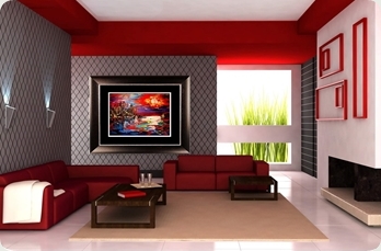 Transitional custom picture frame